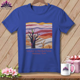 MyDesigns Physical Item S / Heather True Royal Stitchin' in Petrified Forest National Park ~ Relaxed Fit Tee