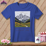 MyDesigns Physical Item S / Heather True Royal Stitchin' in Rocky Mountain National Park ~ Relaxed Fit Tee