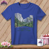 MyDesigns Physical Item S / Heather True Royal Stitchin' in Yosemite National Park ~ Relaxed Fit Tee