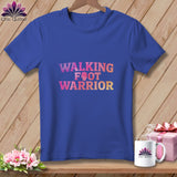 MyDesigns Physical Item S / Heather True Royal Stride Strong: The Foot Warrior Emblem ~ Relaxed Fit Tee