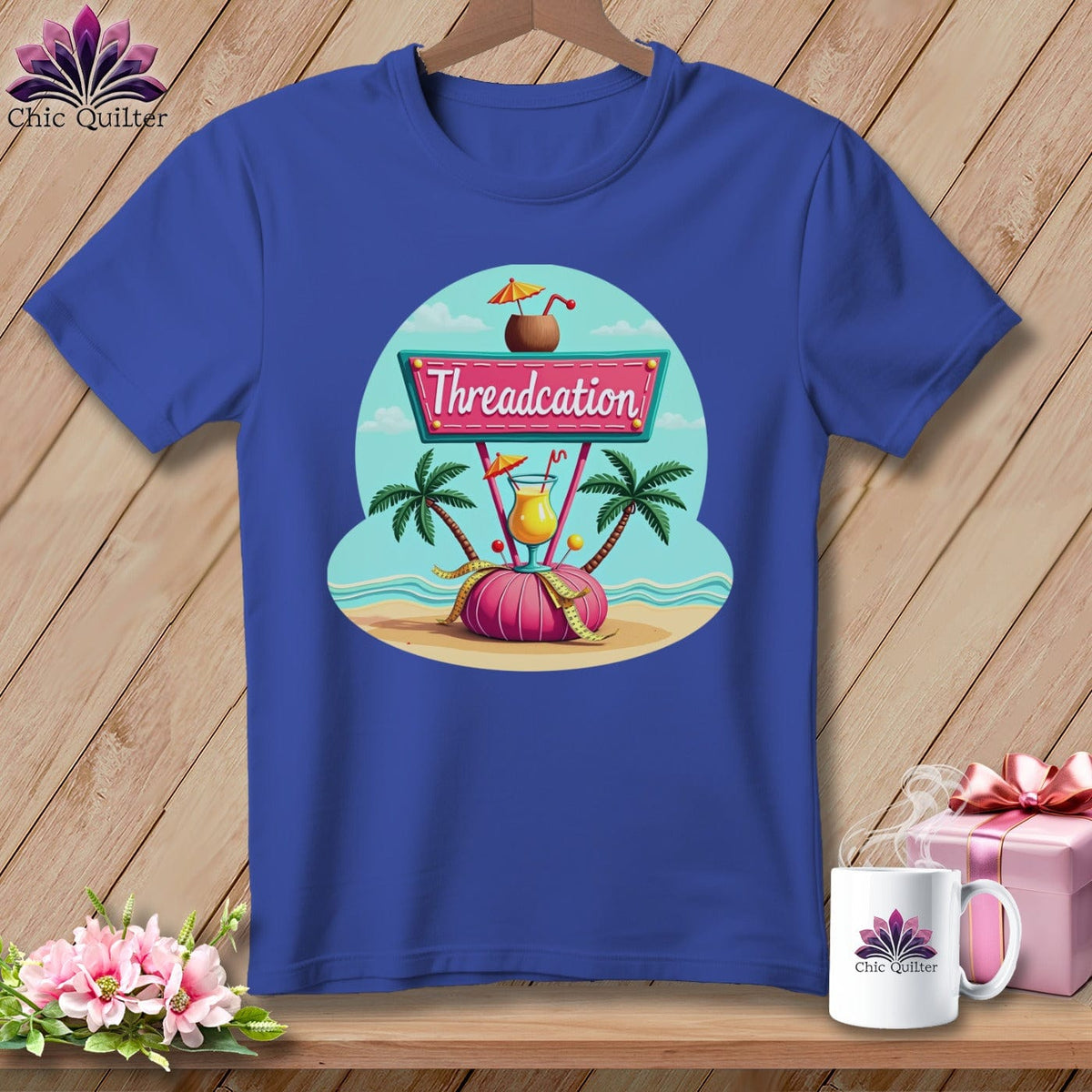 MyDesigns Physical Item S / Heather True Royal Threadcation ~ Relaxed Fit Tee