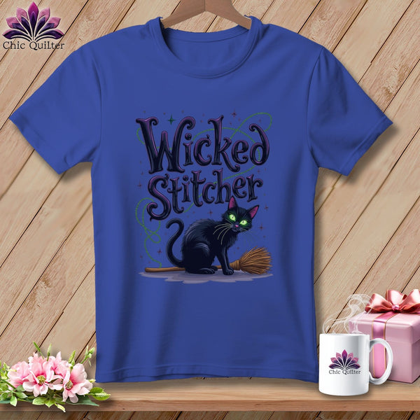 MyDesigns Physical Item S / Heather True Royal Wicked Stitcher ~ Relaxed Fit Tee