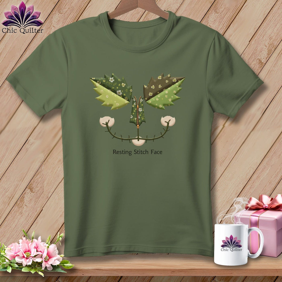 MyDesigns Physical Item S / Hemp Garden Stitch - Resting Stitch Face ~ Premium Tee