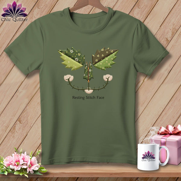 MyDesigns Physical Item S / Hemp Garden Stitch - Resting Stitch Face ~ Premium Tee