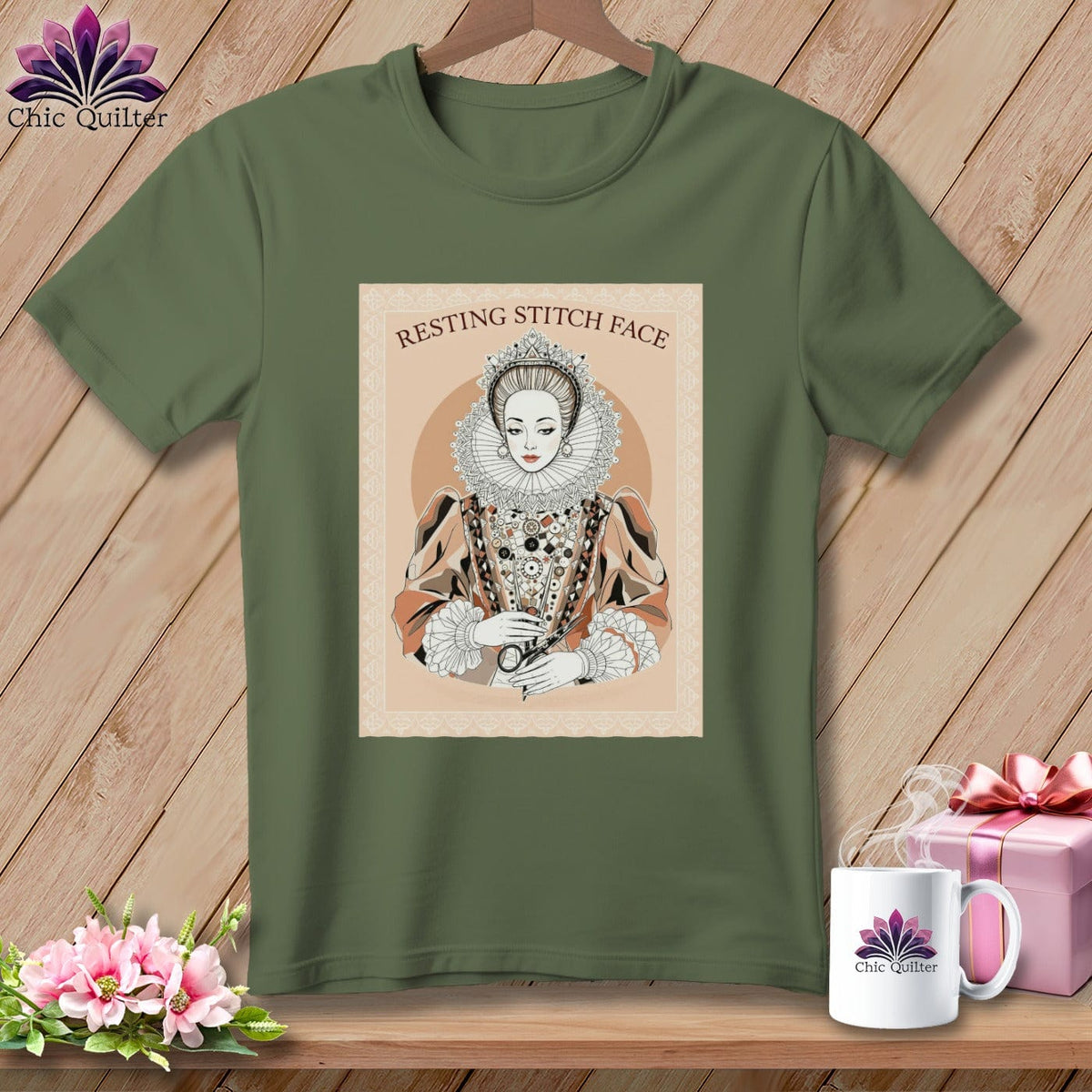 MyDesigns Physical Item S / Hemp Queen Eliza Stitch - Resting Stitch Face ~ Premium Tee