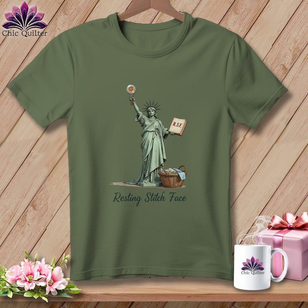 MyDesigns Physical Item S / Hemp Quilter of Liberty - Resting Stitch Face ~ Premium Tee