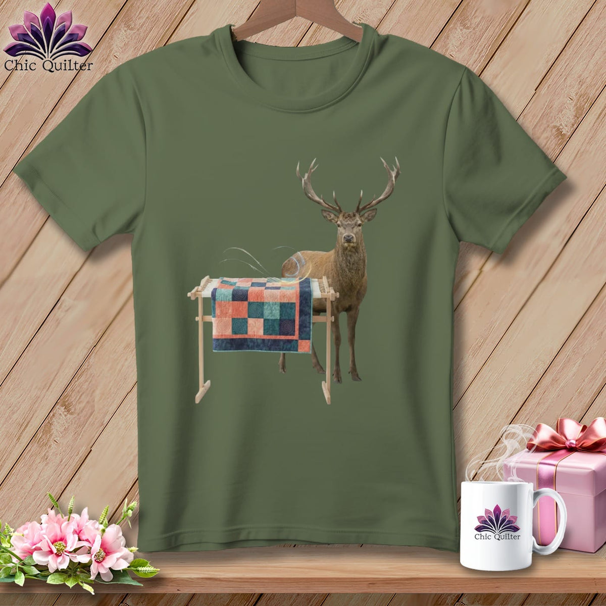 MyDesigns Physical Item S / Hemp Stag At Frame ~ Premium Tee