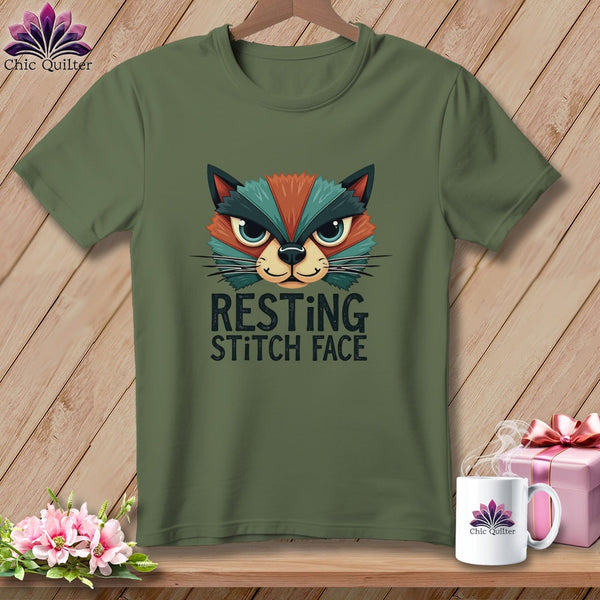 MyDesigns Physical Item S / Hemp Stitch Face - Resting Stitch Face ~ Premium Tee