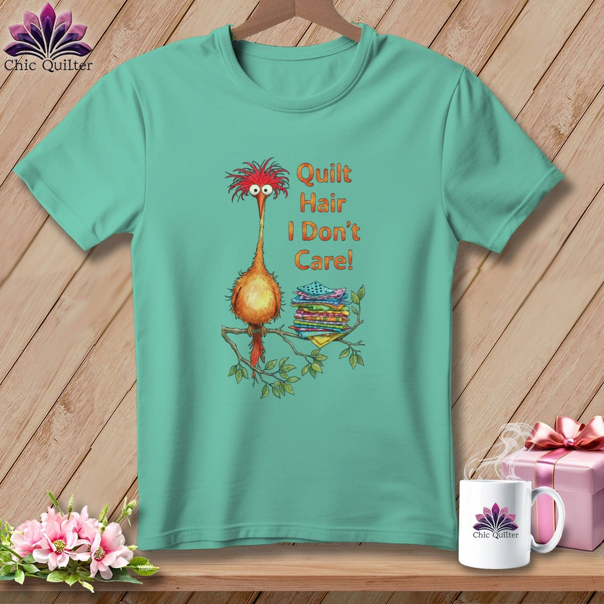 MyDesigns Physical Item S / Island Reef QQuilt Hair Don’t Care ~ Noodle Beakman ~ Premium Tee