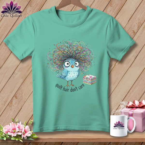 MyDesigns Physical Item S / Island Reef Quilt Hair Don’t Care ~ Puffin Bea ~ Premium Tee