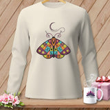 MyDesigns Physical Item S / Ivory Drawn To The Lamp ~ Long Sleeve Tee