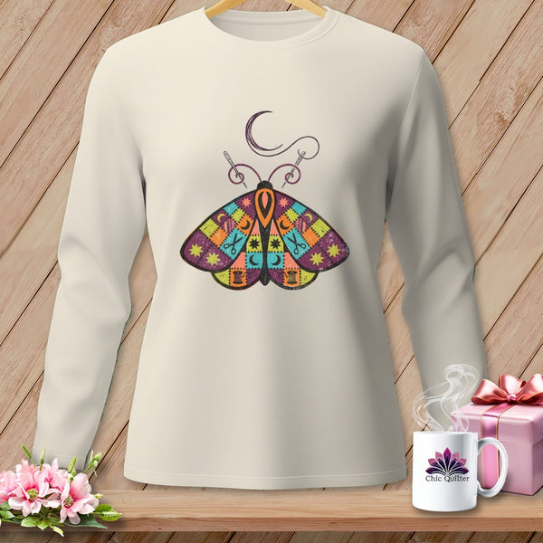 MyDesigns Physical Item S / Ivory Drawn To The Lamp ~ Long Sleeve Tee