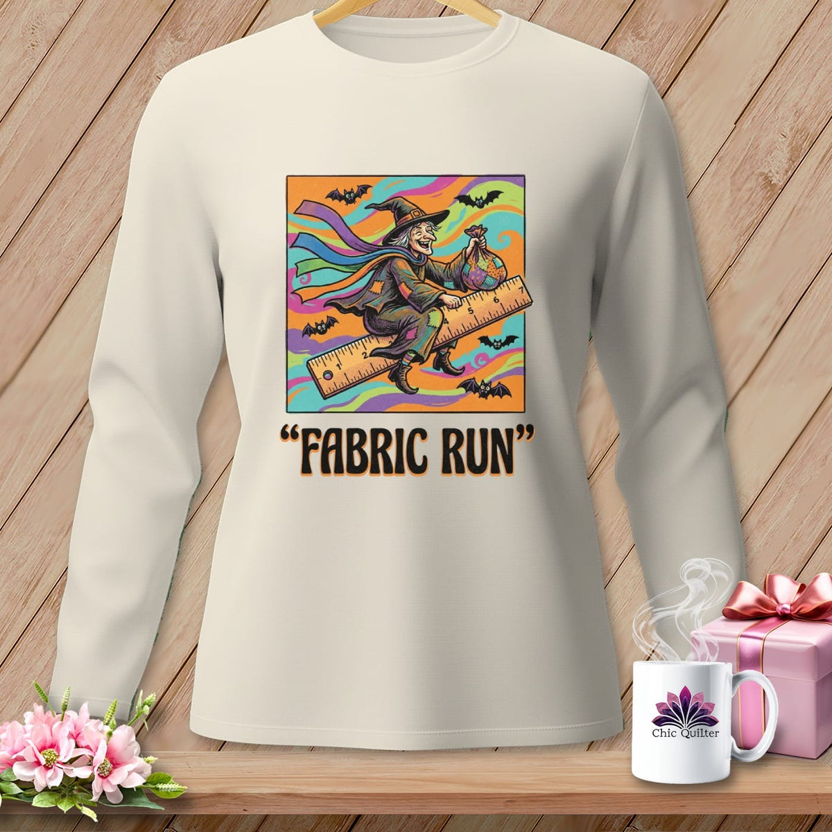 MyDesigns Physical Item S / Ivory Fabric Run ~ Long Sleeve Tee
