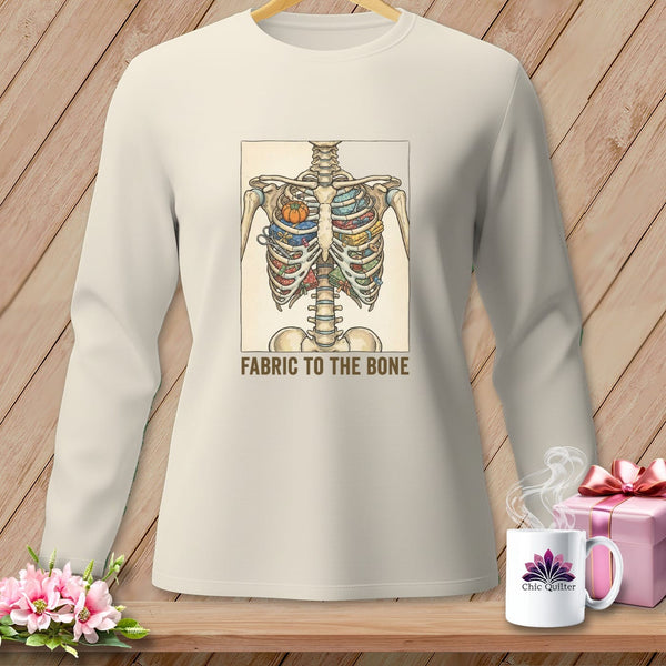 MyDesigns Physical Item S / Ivory Fabric to the Bone ~ Long Sleeve Tee