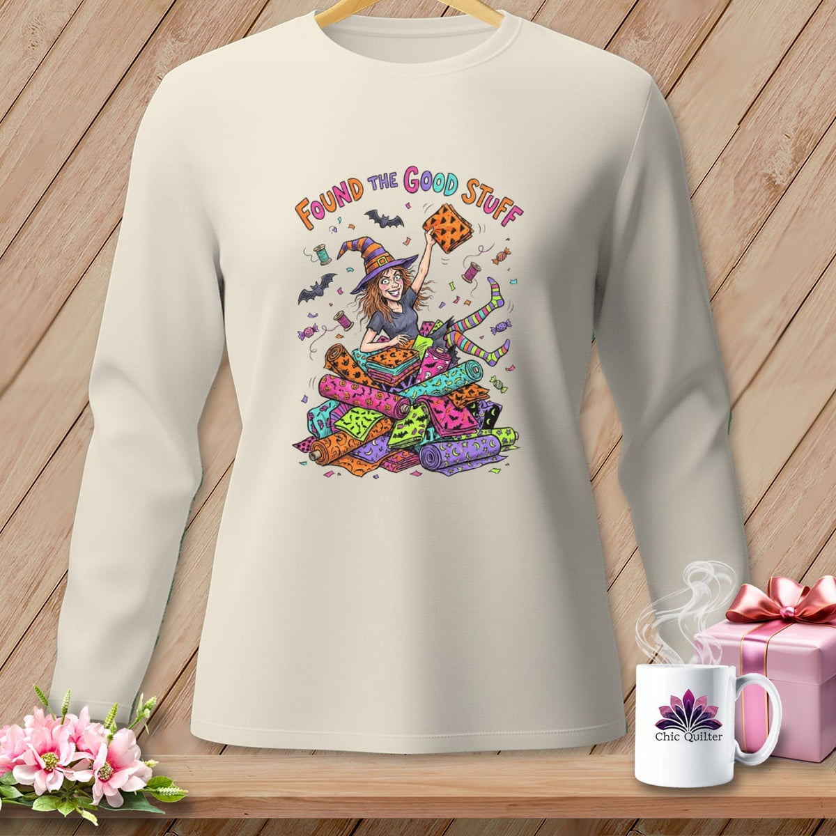 MyDesigns Physical Item S / Ivory FOUND THE GOOD STUFF ~ Bolt Heap ~ Long Sleeve Tee