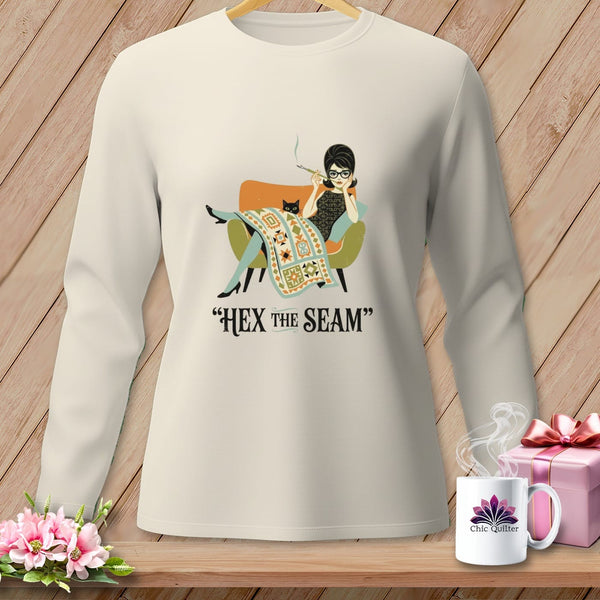 MyDesigns Physical Item S / Ivory Hex The Seam ~ Long Sleeve Tee