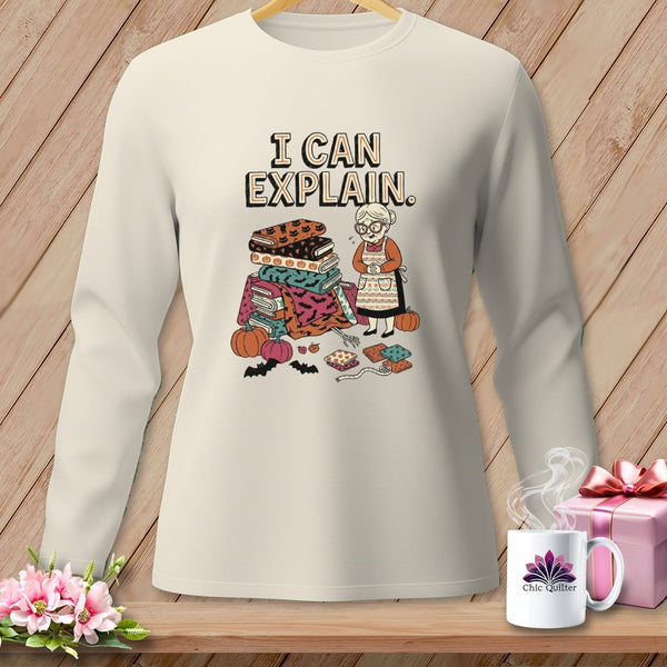 MyDesigns Physical Item S / Ivory I CAN EXPLAIN. ~ Long Sleeve Tee