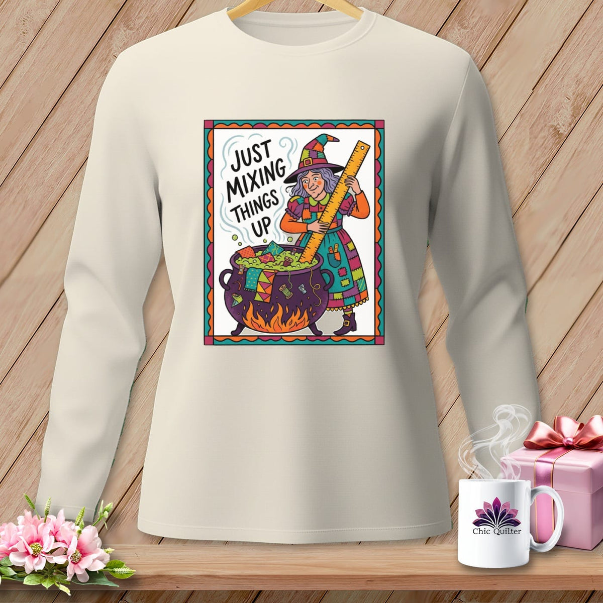 MyDesigns Physical Item S / Ivory Just Mixing Things Up ~ Long Sleeve Tee