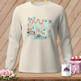 MyDesigns Physical Item S / Ivory Night Shift ~ Star Block ~ Long Sleeve Tee