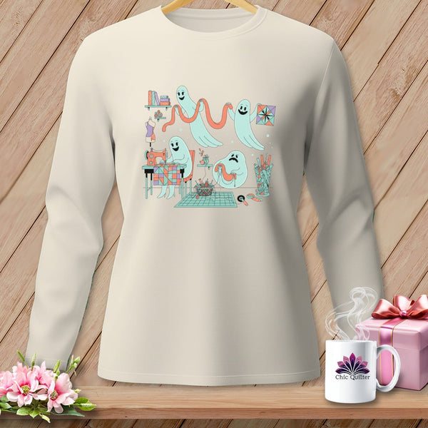 MyDesigns Physical Item S / Ivory Night Shift ~ Star Block ~ Long Sleeve Tee