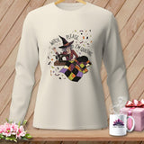 MyDesigns Physical Item S / Ivory WITCH, PLEASE. I'M QUILTING. ~ Long Sleeve Tee