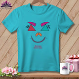 MyDesigns Physical Item S / Lagoon Blue Psychedelic Face - Resting Stitch Face ~ Premium Tee