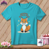MyDesigns Physical Item S / Lagoon Blue Silly Fox - Resting Stitch Face ~ Premium Tee