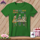 MyDesigns Physical Item S / Leaf Dead Serious About Quilting. ~ Relaxed Fit Tee