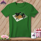 MyDesigns Physical Item S / Leaf HELPING ~ Cat on the Cutting Mat ~ Relaxed Fit Tee
