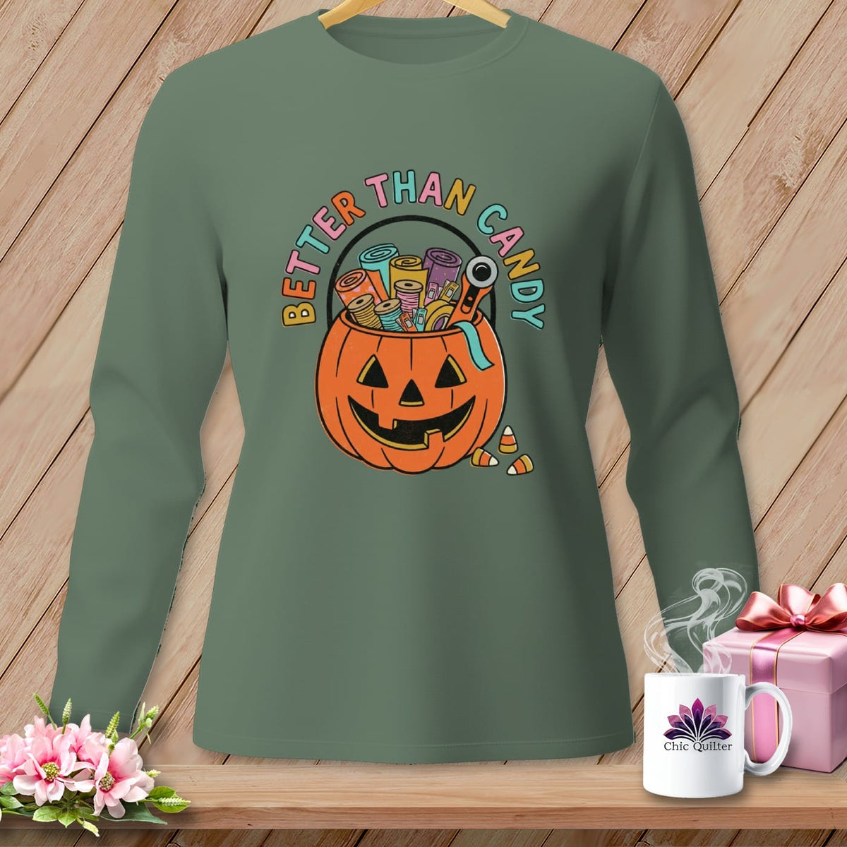 MyDesigns Physical Item S / Light Green Better Than Candy ~ Long Sleeve Tee