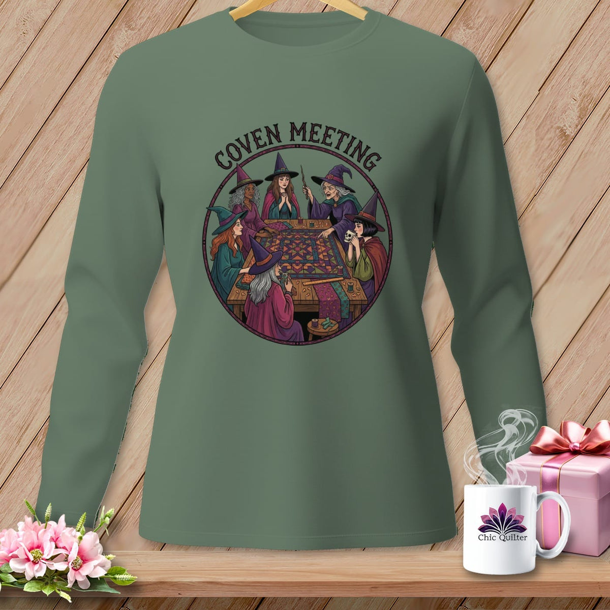 MyDesigns Physical Item S / Light Green Coven Meeting ~ Long Sleeve Tee