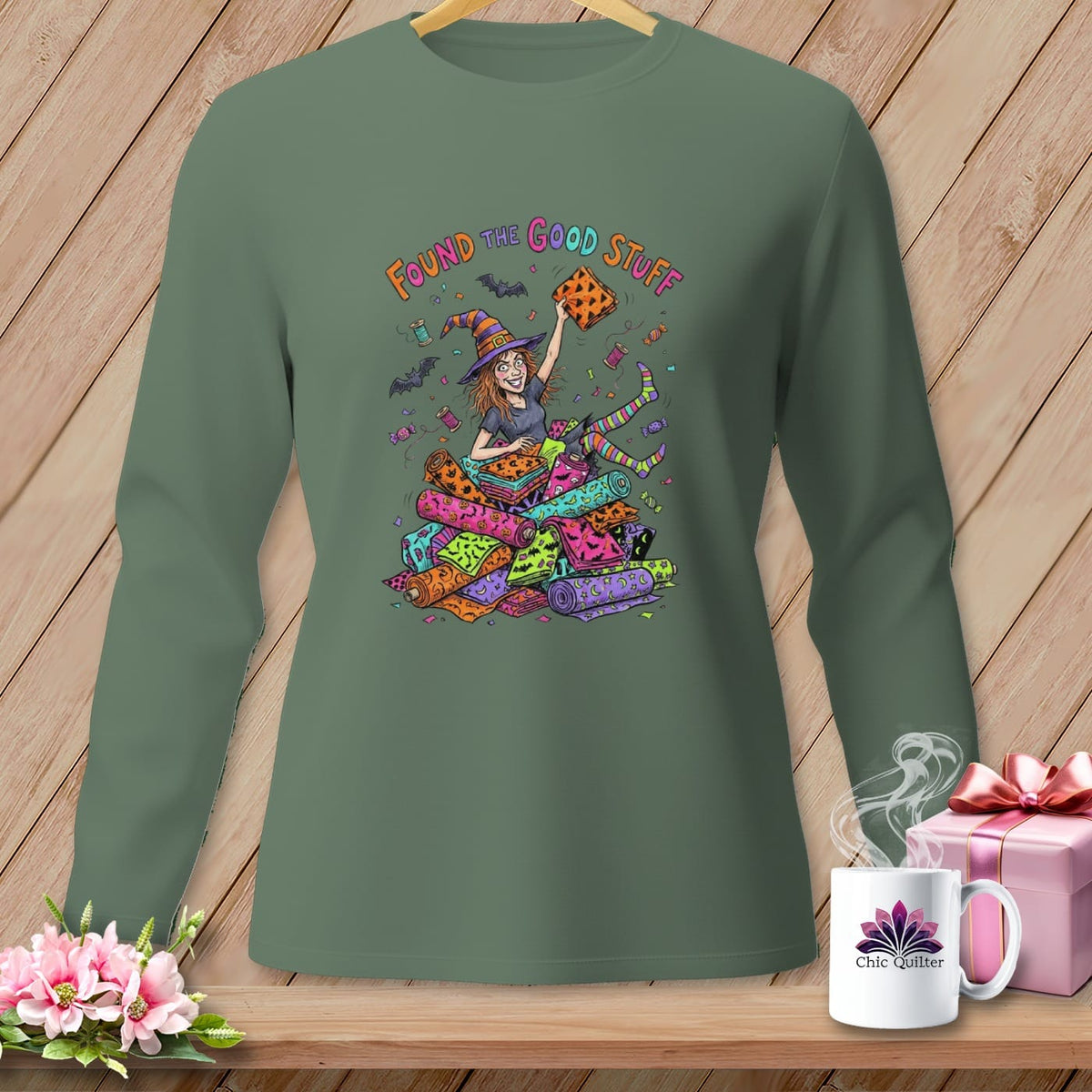 MyDesigns Physical Item S / Light Green FOUND THE GOOD STUFF ~ Bolt Heap ~ Long Sleeve Tee