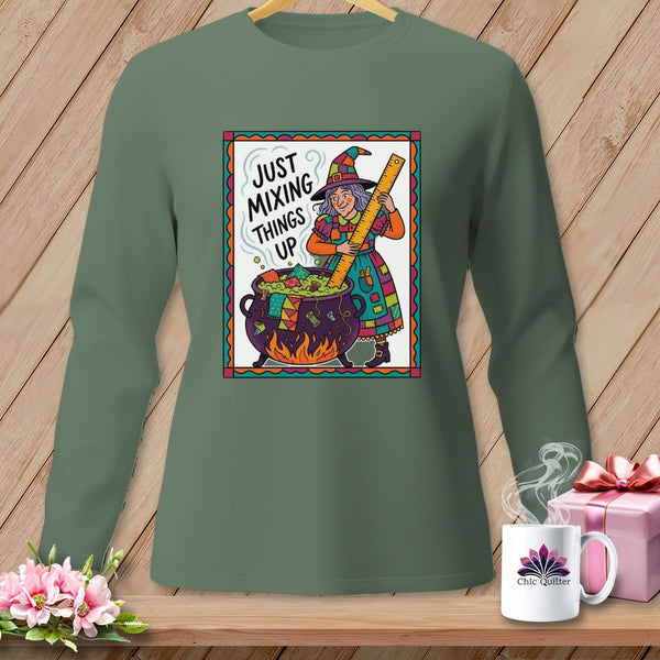 MyDesigns Physical Item S / Light Green Just Mixing Things Up ~ Long Sleeve Tee
