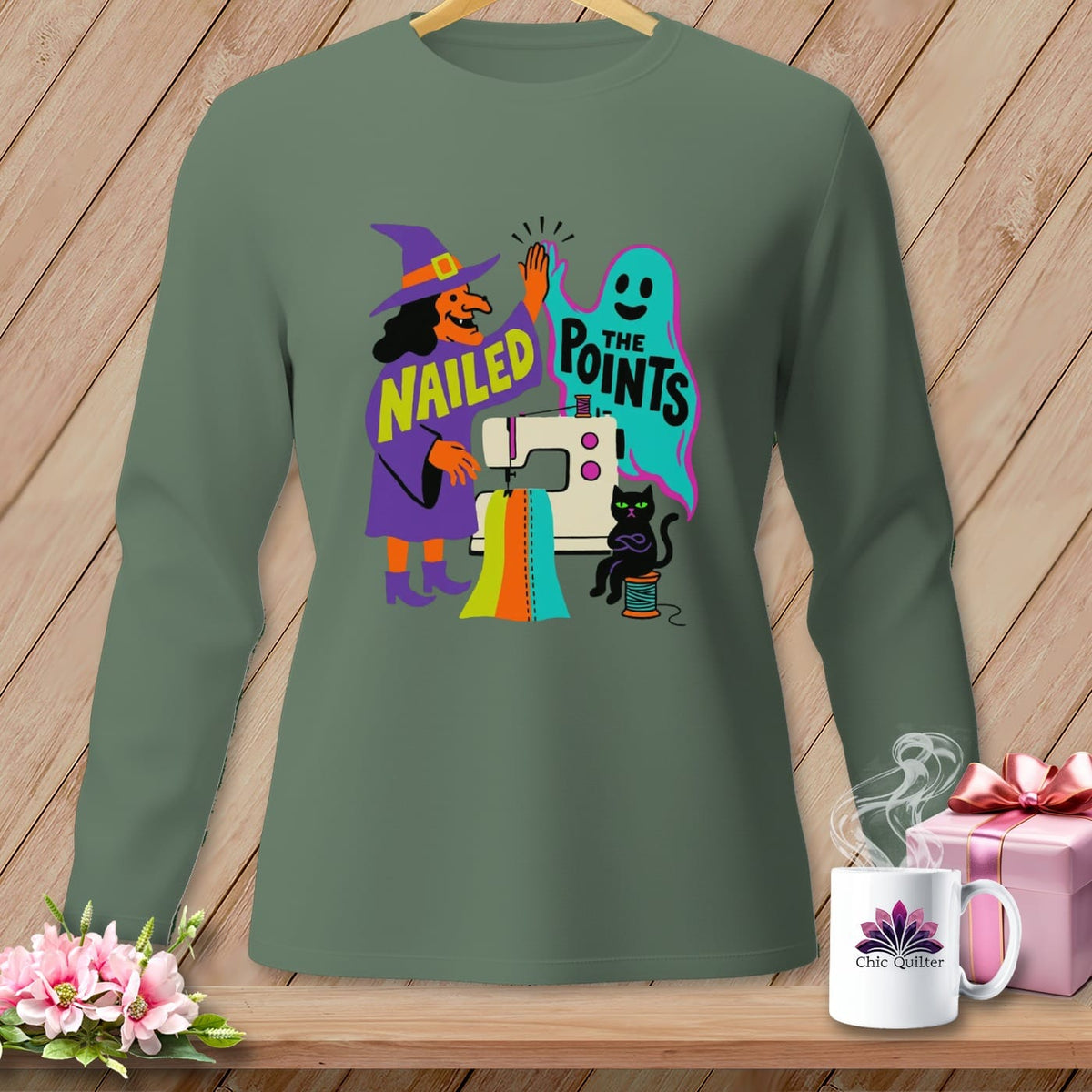 MyDesigns Physical Item S / Light Green Nailed the Points ~ Long Sleeve Tee