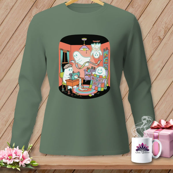 MyDesigns Physical Item S / Light Green Night Shift ~ Pendant Lamp ~ Long Sleeve Tee