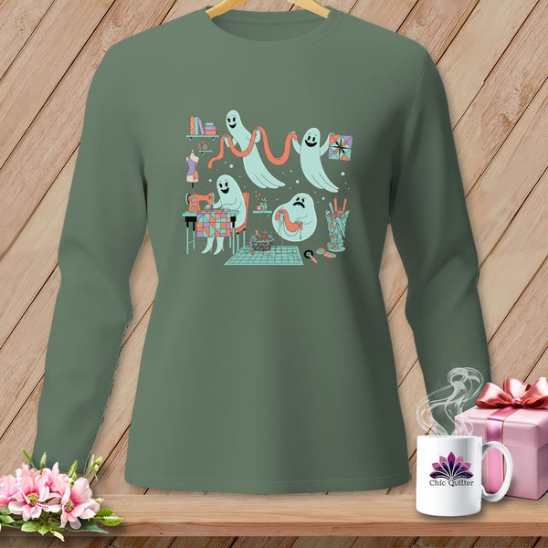 MyDesigns Physical Item S / Light Green Night Shift ~ Star Block ~ Long Sleeve Tee