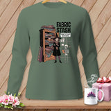 MyDesigns Physical Item S / Light Green None Of Your Business. ~ Long Sleeve Tee