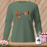 MyDesigns Physical Item S / Light Green One Still Awake ~ Long Sleeve Tee