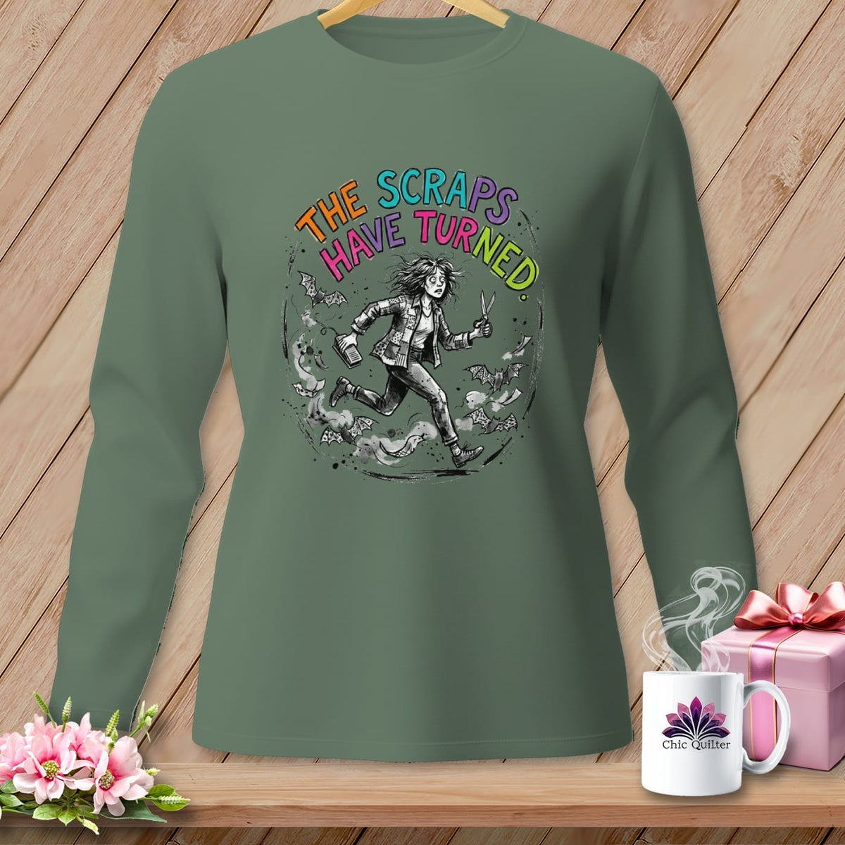 MyDesigns Physical Item S / Light Green The Scraps Have Turned. ~ Long Sleeve Tee