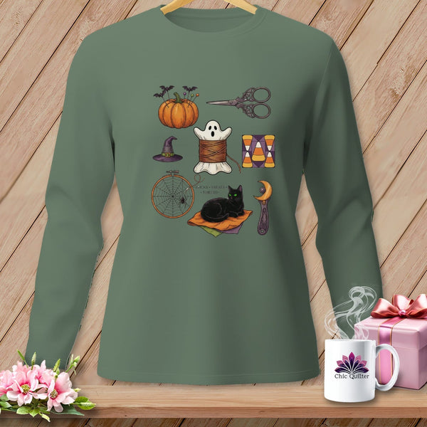 MyDesigns Physical Item S / Light Green Tricks • Treats • Thread ~ Long Sleeve Tee