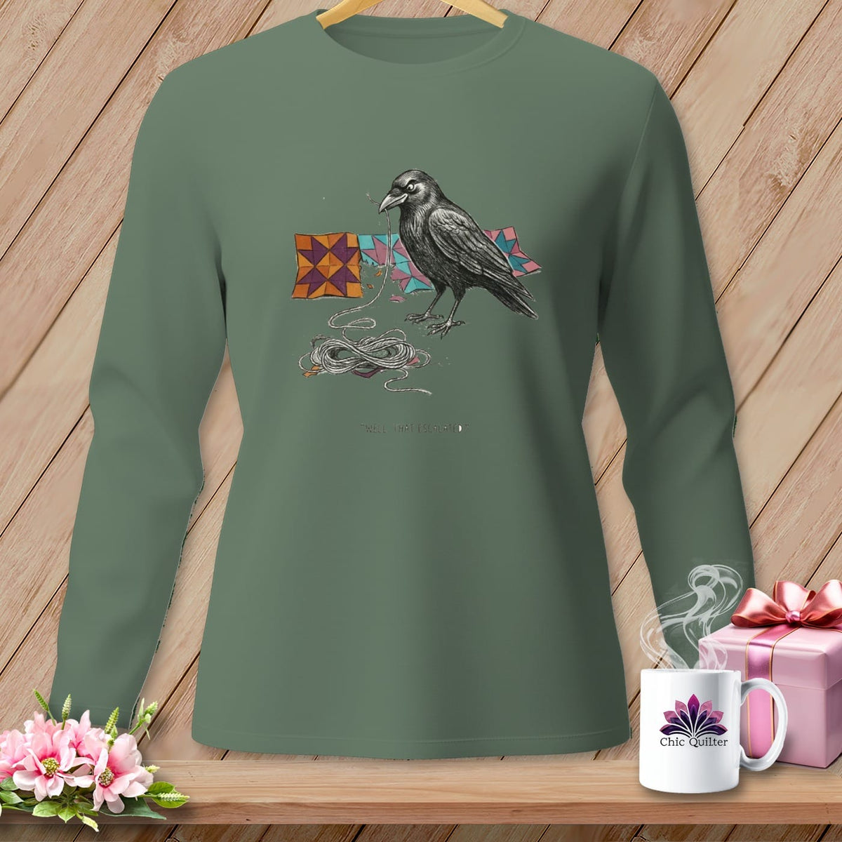 MyDesigns Physical Item S / Light Green Well. That Escalated. ~ Long Sleeve Tee