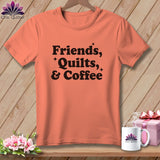 MyDesigns Physical Item S / Melon Friends, Quilts & Coffee ~ Premium Tee