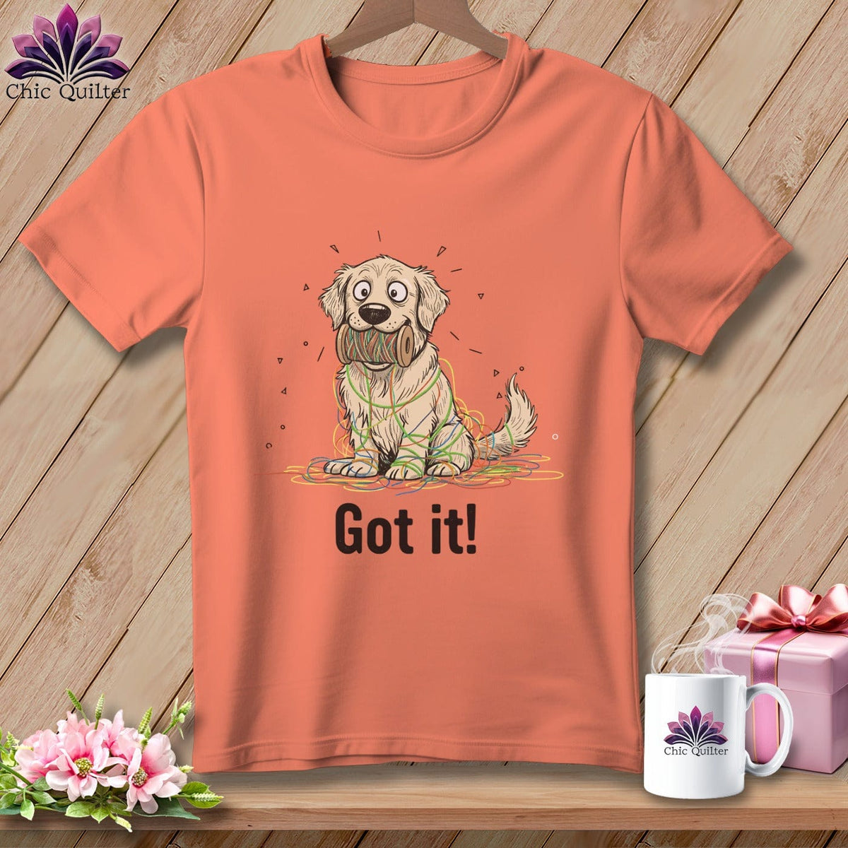 MyDesigns Physical Item S / Melon Golden Retriever Helper ~ Premium Tee