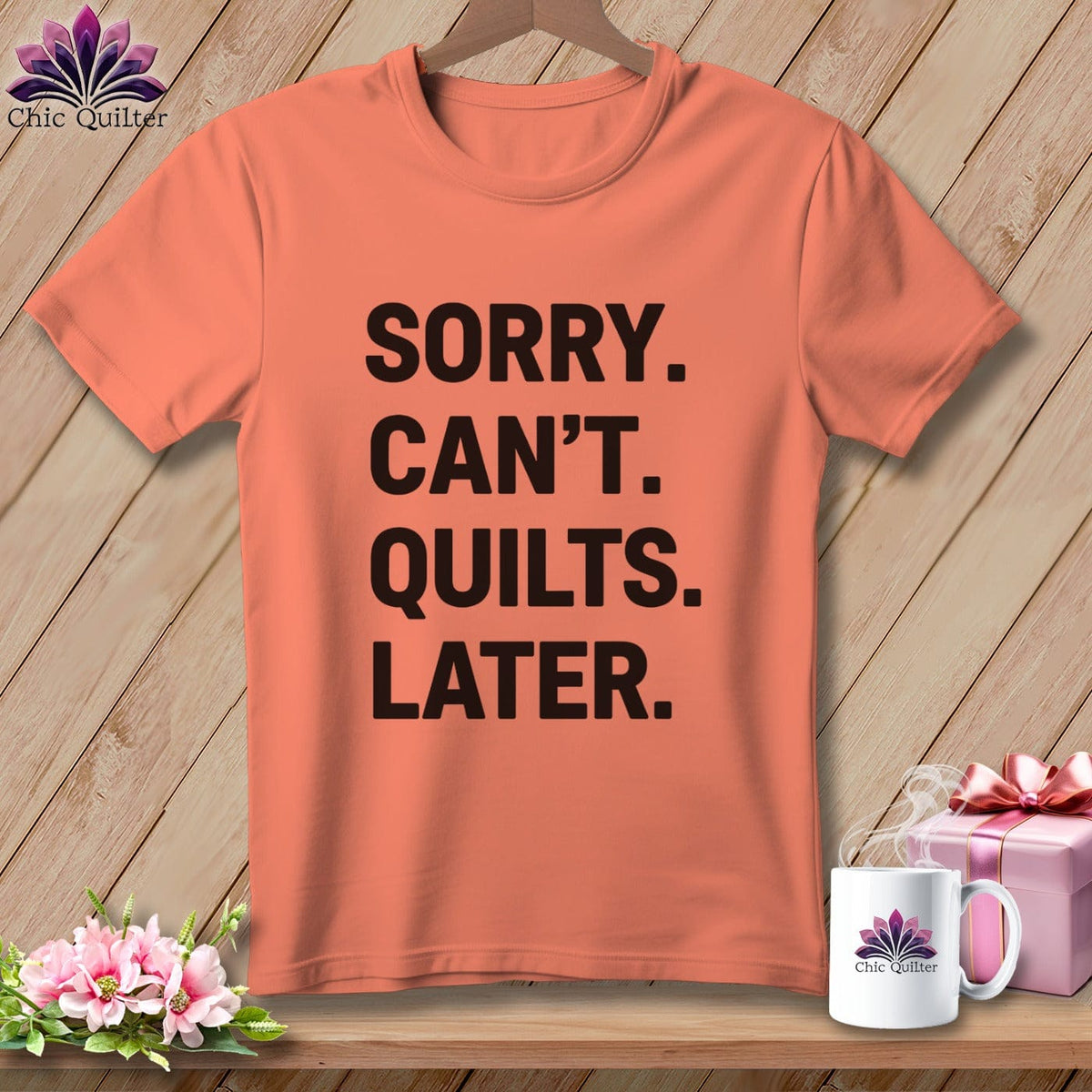 MyDesigns Physical Item S / Melon Sorry. Can’t. Quilts. Later. ~ Premium Tee
