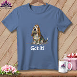 MyDesigns Physical Item S / Mystic Blue Basset Hound Helper ~ Premium Tee