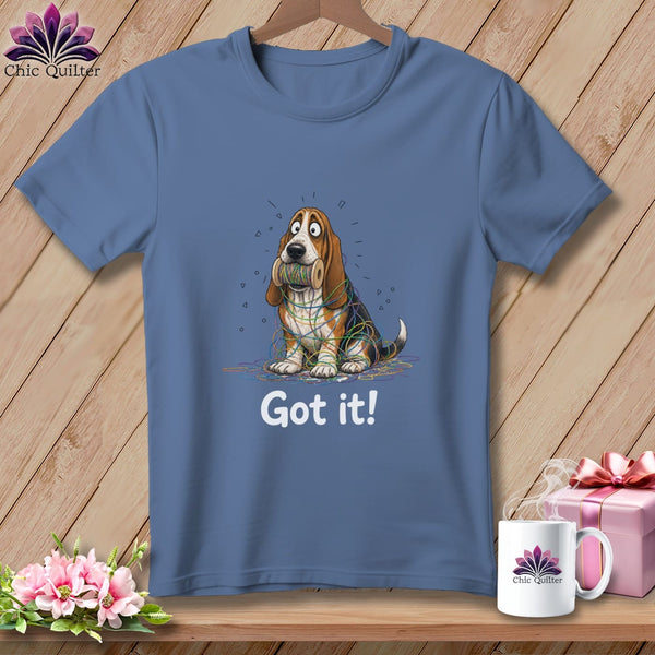 MyDesigns Physical Item S / Mystic Blue Basset Hound Helper ~ Premium Tee
