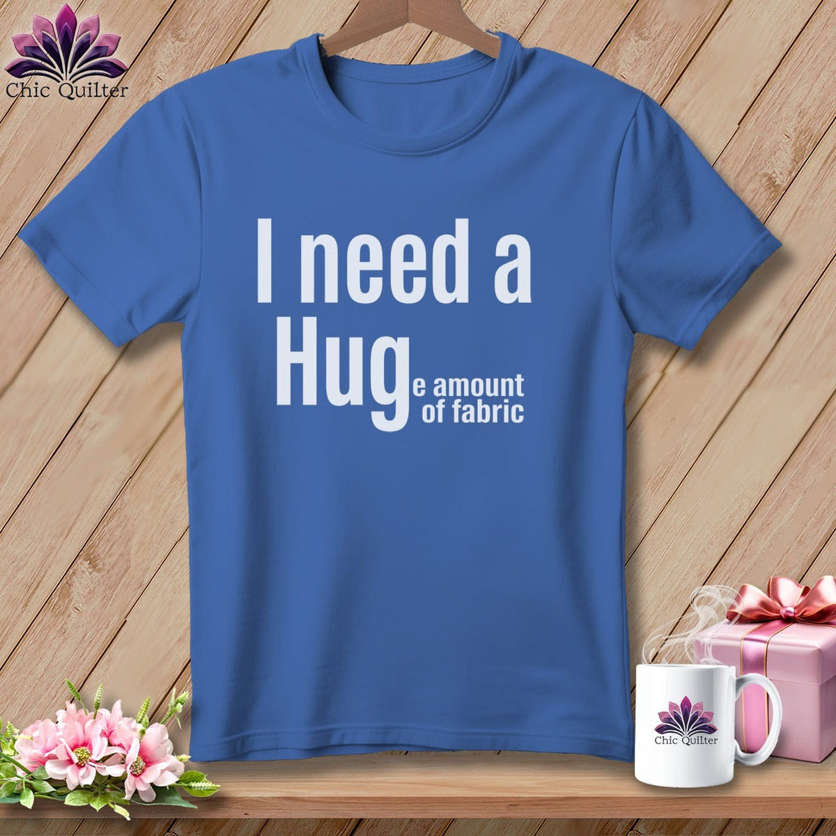 MyDesigns Physical Item S / Mystic Blue I Need a Hug(e Amount of Fabric) ~ Premium Tee