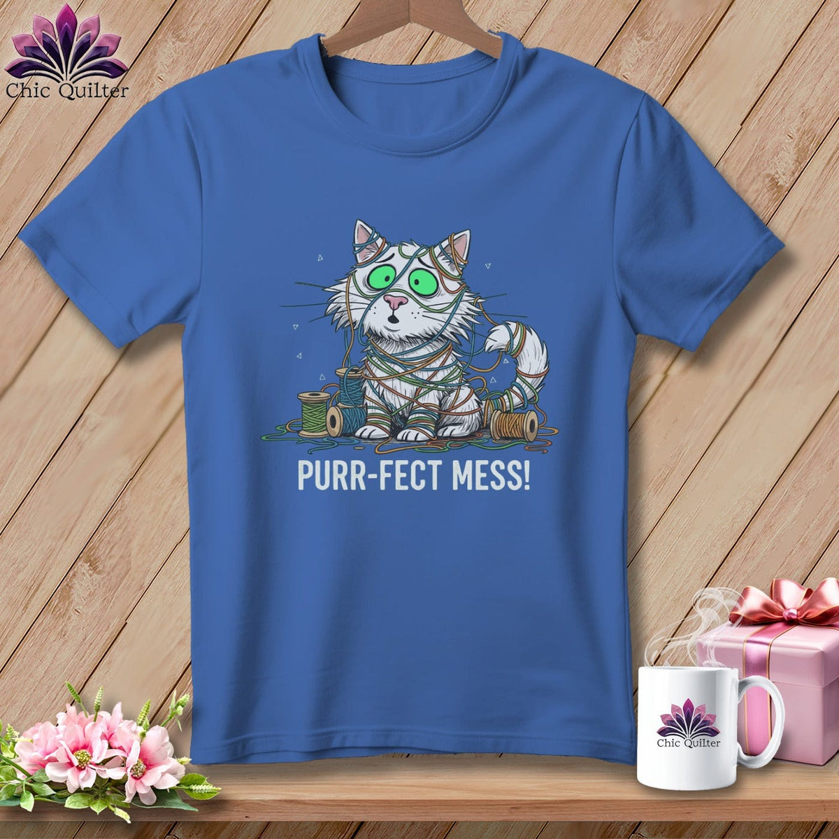 MyDesigns Physical Item S / Mystic Blue Purr ~ fect Mess! ~ Premium Tee