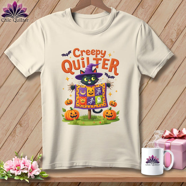 MyDesigns Physical Item S / Natural CREEPY QUILTER ~ Relaxed Fit Tee