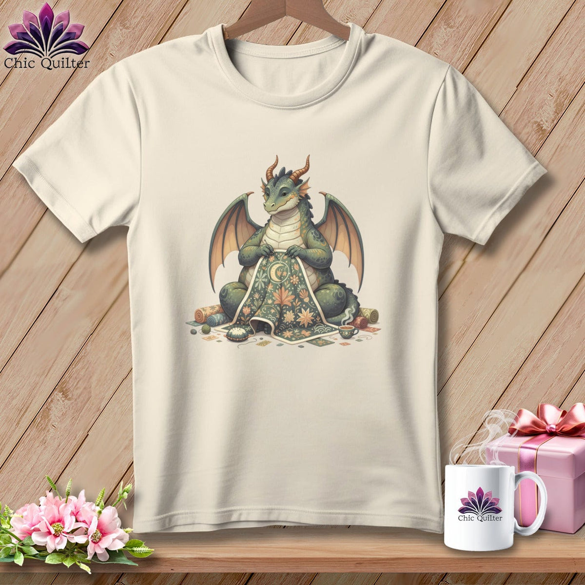 MyDesigns Physical Item S / Natural Draggin' My Quiltin' ~ Relaxed Fit Tee